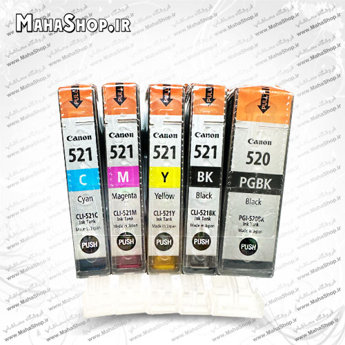 كارتريج Canon 520 ، 521 جوهر افشان رنگی